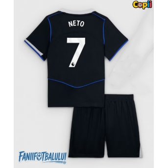 Chelsea Pedro Neto #7 Echipament de Fotbal Replică 2025-26 Copii Treilea (+ Șorturi)